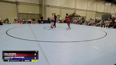 170 lbs Round 5 (6 Team) - Kali Hayden, Oklahoma Blue vs Madisynn Crawford, Missouri