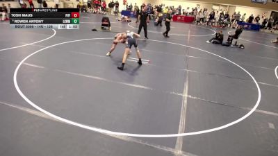 14U - 126 lbs Champ. Round 2 - Rowen Antony, LCWM vs Tosh Maus, Pierz Pioneers