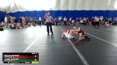 175 lbs Round 3 (8 Team) - Nolan Dietrich, Mustang WC vs Kyser Kostoff, Death Squad