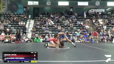 92 lbs Semifinal - Shiloh Joyce, NJ vs Alesandro Restrepo, NY