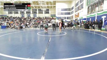 127 lbs Quarterfinal - Aleia Apostol, Poway vs Angela Dubon, Mission Hills