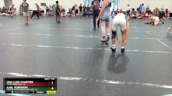 138 lbs Cons. Round 3 - Karl Robinson, Crystal River Wrestling Club vs Jon-Luke Chartier, Yulee Wrestling