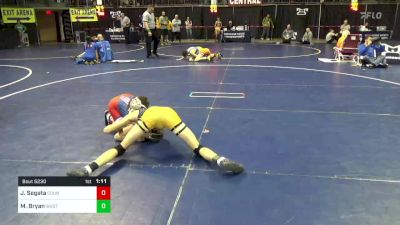 92 lbs Round Of 16 - John Segata, Council Rock vs Mason Bryan, West Allegheny