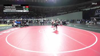6A Boys 215 lbs Champ. Round 2 - Jaemson Evans, Tigard Boys vs Walter Dahme, Sherwood Boys