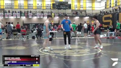 182 lbs Cons. Round 2 - Bryce Williams, Moen Wrestling Academy vs Sandy Sehic, Iowa