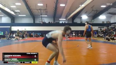 165 lbs Cons. Round 5 - Andrew Kozubal, Messiah vs Makoa Niebel, Franklin And Marshall