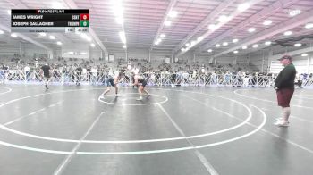 120 lbs Rr Rnd 2 - James Wright, CentralMD Red vs Joseph Gallagher, Triumph Blue