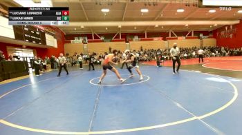 192 lbs Cons. Round 6 - Luciano LoPresti, Albany vs Lukas Hines, Berean Christian