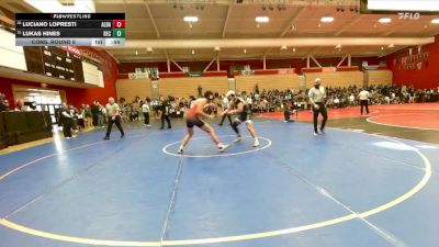 192 lbs Cons. Round 6 - Luciano LoPresti, Albany vs Lukas Hines, Berean Christian