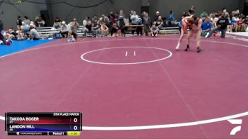 102 lbs 5th Place Match - Takoda Boger, UT vs Landon Hill, AK