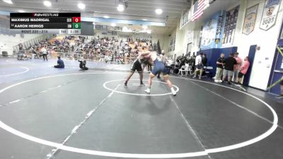 215 lbs Champ. Round 1 - Aaron Heirigs, Santa Monica vs Maximus Madrigal, Servite