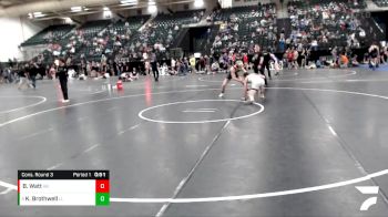 144 lbs Cons. Round 3 - Kaleb Brothwell, Lingle-Fort Laramie/Southeast vs Brendan Watt, Alliance Bulldogs