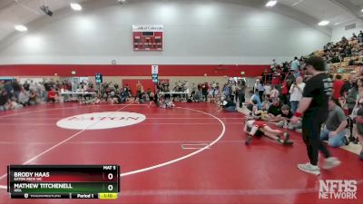 61-63 lbs Round 2 - Brody Haas, Eaton Reds WC vs Mathew Titchenell, HRA
