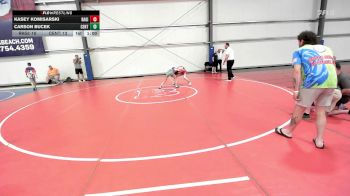 100 lbs Rr Rnd 1 - Kasey Komisarski, Ragin Raisins Catawba MS vs Carson Bucek, Central PA