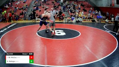 215 lbs Cons. Round 4 - Wyatt McCoy, Westmont Hilltop Hs vs Adam Baloga, Burgettstown Hs