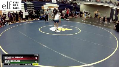 100 lbs. Cons. Round 2 - Bryn Keberlein, Menasha vs Brooklyn Sargent, Lexington