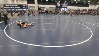 120 lbs Champ. Rd Of 16 - Sienna Ocean Salaheddine, California vs Carmen Davidson, SlyFox Wrestling Academy