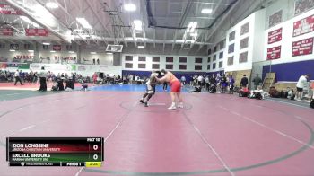 285 lbs Champ. Round 2 - Zion Longsine, Arizona Christian University vs Excell Brooks, Marian University (IN)