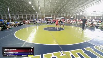 215 lbs Round 1 (6 Team) - Lincoln Lemar, North Dakota vs Aiden President, South Carolina