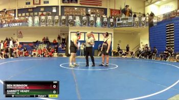 285 lbs Quarters & Wb (16 Team) - Ben Robinson, Renselear Central vs Garrett Heady, Western