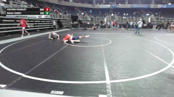 135 lbs 3rd Place - Colton Passley, Webb City Youth Wrestling vs Noah Terry, Rebel WC