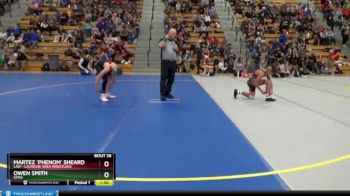 115 lbs Quarterfinal - Martez `Phenom` Sheard, LAW - Lacrosse Area Wrestlers vs Owen Smith, STMA