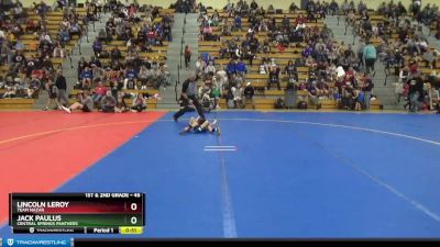45 lbs Cons. Round 2 - Jack Paulus, Central Springs Panthers vs Lincoln LeRoy, Team Nazar