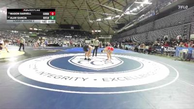 Boys 1A 175 lbs Champ. Round 2 - Alan Garcia, Royal vs Mason Darvell, Castle Rock