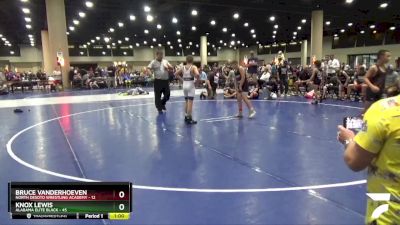 110 lbs Round 5 (8 Team) - Bruce Vanderhoeven, North Desoto Wrestling Academy vs Knox Lewis, Alabama Elite Black