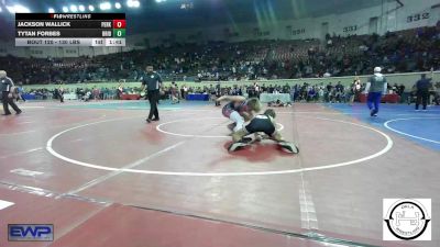 130 lbs Round Of 16 - Jackson Wallick, Perkins-Tryon vs Tytan Forbes, Bridge Creek Wrestling