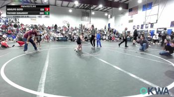 60 lbs Consi Of 8 #2 - Adolfo Soto, Clinton Youth Wrestling vs Tucker Girardot, Choctaw Ironman