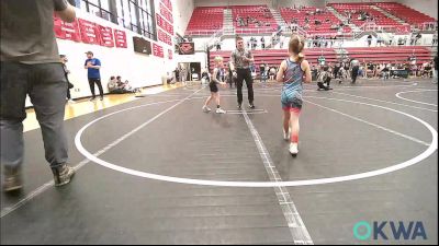 49 lbs Rr Rnd 4 - Daisy Dabney, Norman Grappling Club vs Sadie Beavers, Harrah Little League Wrestling