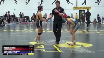 123 lbs Quarterfinal - Reece Martin, Adrian College vs Asia Nguyen-Smith, North Central College