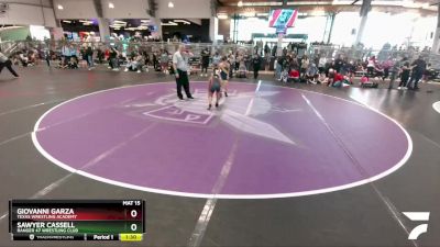 75 lbs Champ. Round 2 - Sawyer Cassell, Ranger 47 Wrestling Club vs Giovanni Garza, Texas Wrestling Academy