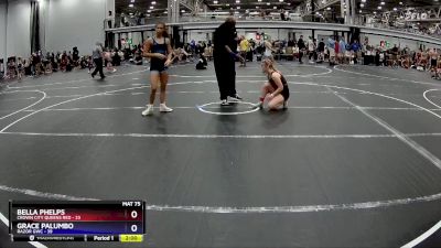 120 lbs Semis (4 Team) - Tayah Beach, Crown City Queens Red vs Mia Severino, RaZor GWC