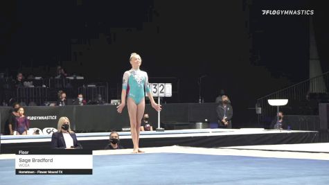 Sage Bradford - Floor, WOGA - 2021 GK US Classic & Hopes Championship