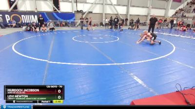 70 lbs Cons. Round 4 - Levi Newton, Liberty Warriors Wrestling Academy vs Murdoch Jacobson, Sons Of Atlas WC