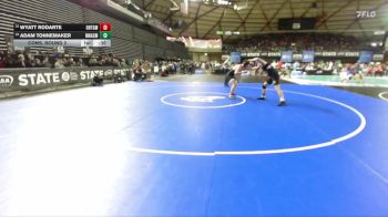 Boys 2A 190 lbs Cons. Round 2 - Wyatt Rodarte, Orting vs Adam Tonnemaker, North Mason