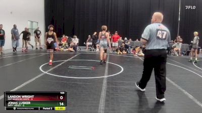 105 lbs Round 4 (8 Team) - Jonas Lusker, Dirty Jersey vs Landon Wright, Mat Warriors White