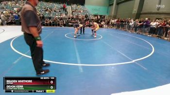 144 lbs 5th Place Match - Braden Whitmore, Sutter vs Devon Kerr, La Pine High School