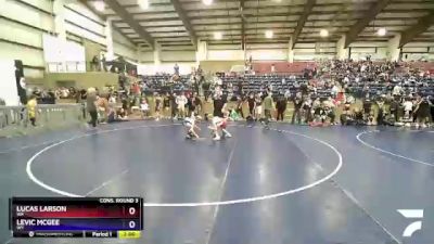 78 lbs Cons. Round 3 - Lucas Larson, WA vs Levic McGee, WY