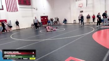 132 lbs Cons. Round 4 - Joseph Egan, Alexandria Wrestling Academy vs Brayden Wessel, Red Hawk Wrestling Academy