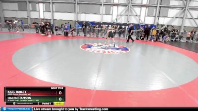 110 lbs Cons. Round 1 - Kael Bailey, Deer Park Ironman WC vs Halen Hanson, Scrap Yard Garage Wrestling