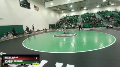 110 lbs 5th Place Match - Akiyah Rhead, Thunder Ridge vs Kayleigh Johnson, Green River