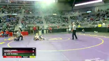 160 lbs Champ. Round 1 - Logan Farnell, Maconaquah vs Ke Von Russell, Leo