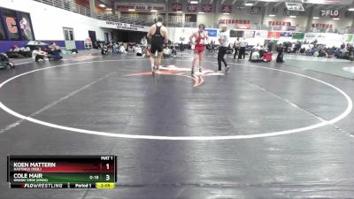 285 lbs Cons. Semi - Cole Mair, Grand View (Iowa) vs Koen Mattern, Hastings (Neb.)