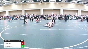 95 lbs Round Of 32 - Kaden Potter, St. Charles vs Gavin Handy, Grindhouse WC