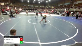 90 lbs Semifinal - Payson Attebury, Team Grand Valley Elite vs Hunter Shawcroft, Pueblo County WC