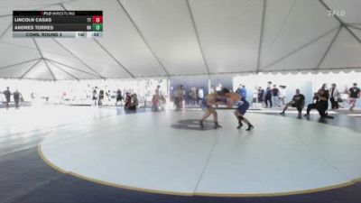 165 lbs Cons. Round 3 - Lincoln Casas, Team Thunder vs Andres Torres, Newport Harbor