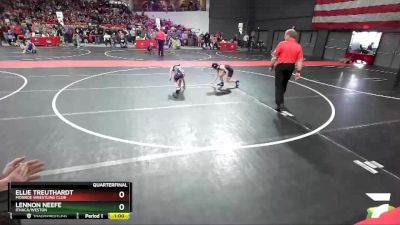 75 lbs Quarterfinal - Lennon Neefe, Ithaca/Weston vs Ellie Treuthardt, Monroe Wrestling Club